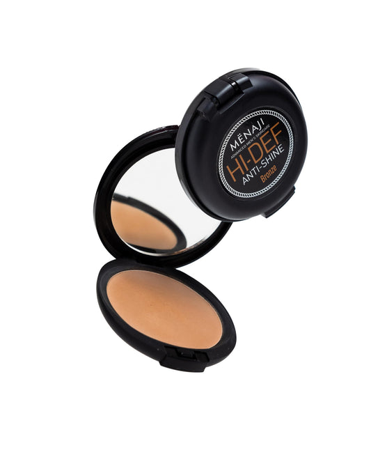 MËNAJI Anti-Shine Powder (HDPV) - Anti-Shine Face Make-Up for Men - Natural Looking Makeup - Mens Cosmetics - Bronze Beauty & Personal Care Menaji