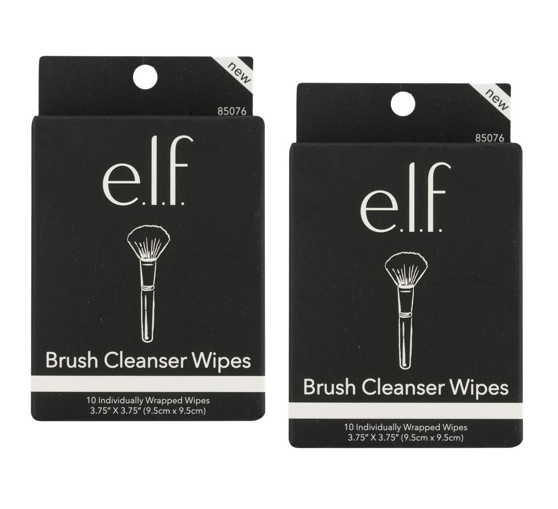 Pack of 2 e.l.f. Brush Cleanser Wipes, 85076 Beauty & Personal Care e.l.f.