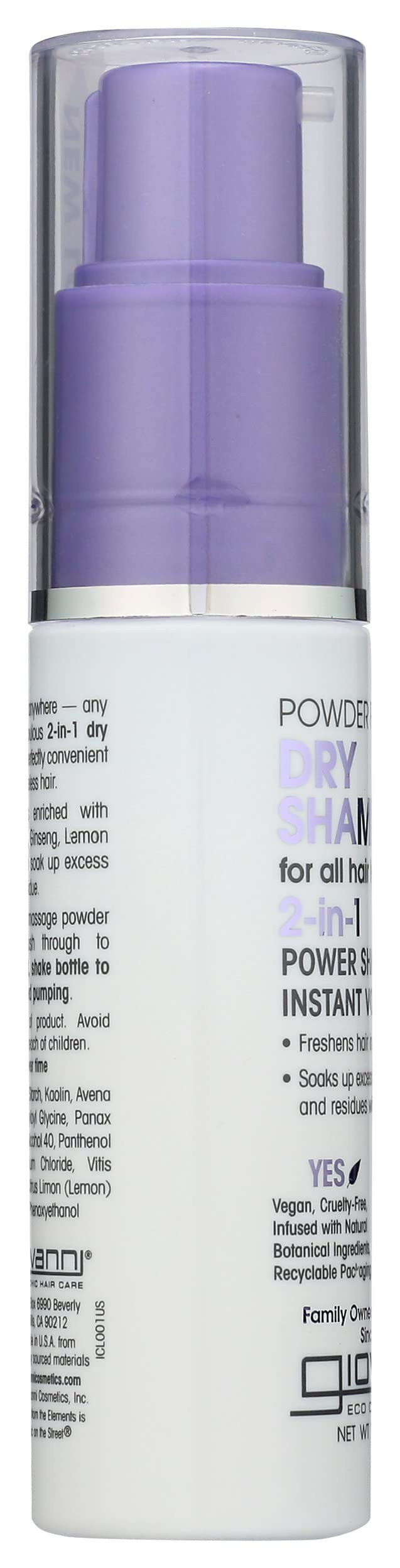 GIOVANNI Powder Power Dry Shampoo And Instant Volumizer, 1.7 Ounces
