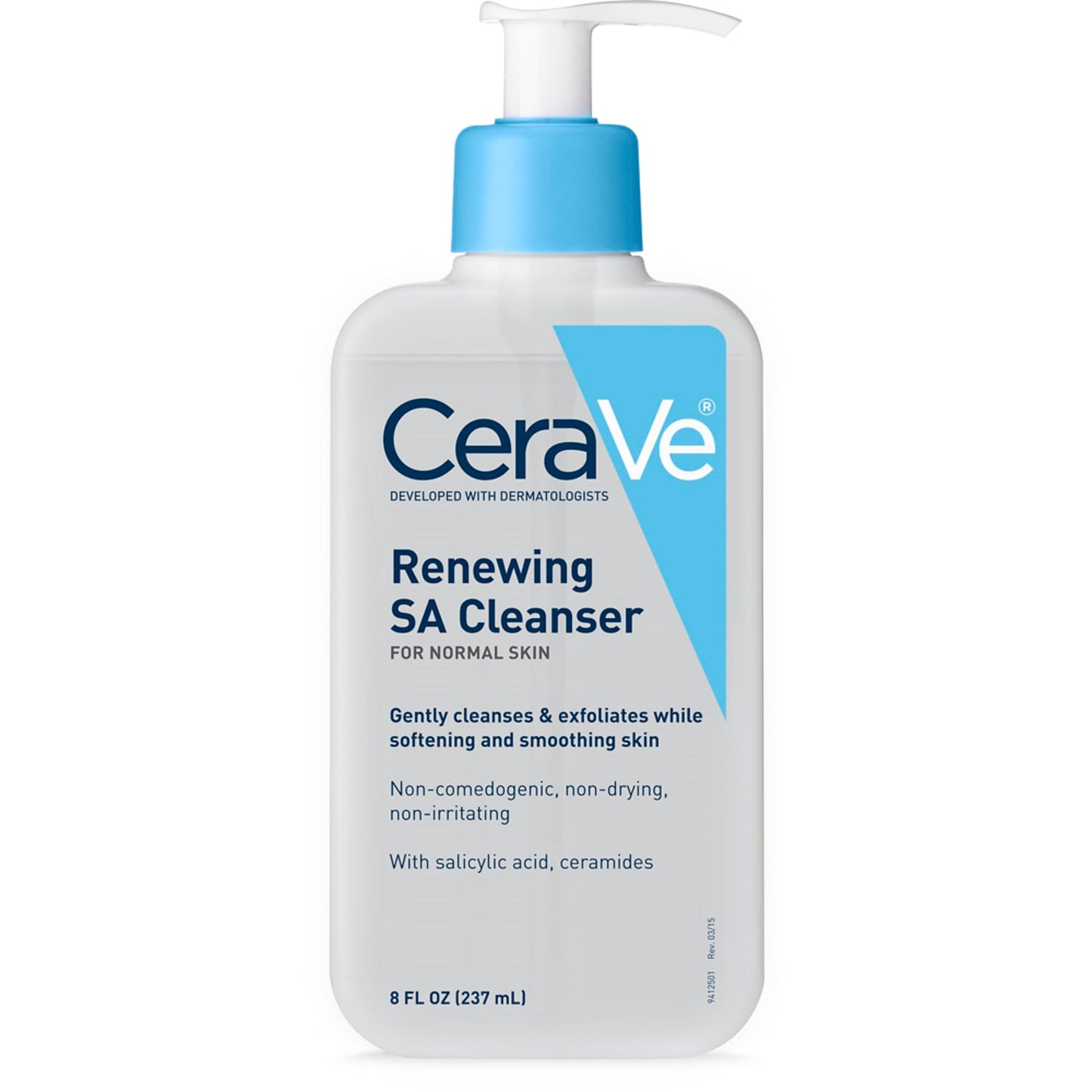 CeraVe Renewing Salicylic Acid Cleanser, Formulated With Hyaluronic Acid, Niacinamide, & Ceramides, Gentle BHA Exfoliating Face Wash Smooths & Softens Beauty & Personal Care CeraVe