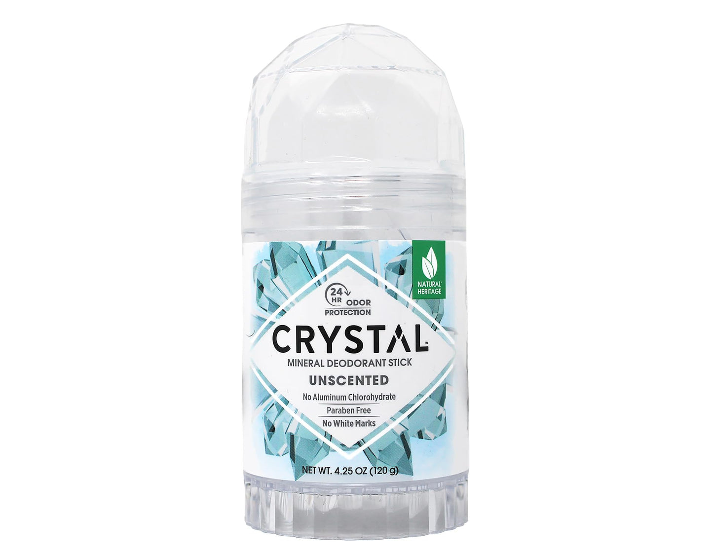 Crystal Mineral Deodorant Stick, Unscented 4.25 oz Beauty and Personal Care Crystal Essence