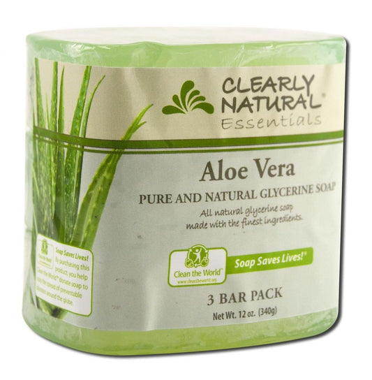 Clearly Natural Glycerine Soap Aloe Vera - 3 Bars Beauty & Personal Care Clearly Natural