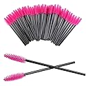 200Pcs Disposable Eyelash Wands Mascara Brushes Eyebrow Brush Lash Extension Combs Applicator Makeup Brush Rose red Beauty & Personal Care Queen Scepter