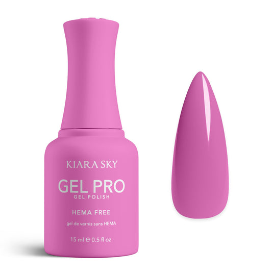 KIARA SKY Gel Pro HEMA-Free Gel Nail Polish | Full Coverage, 28+ Day Wear, Self-Leveling, UV/LED Soak-Off, 0.5 fl oz | Chic Babe #038