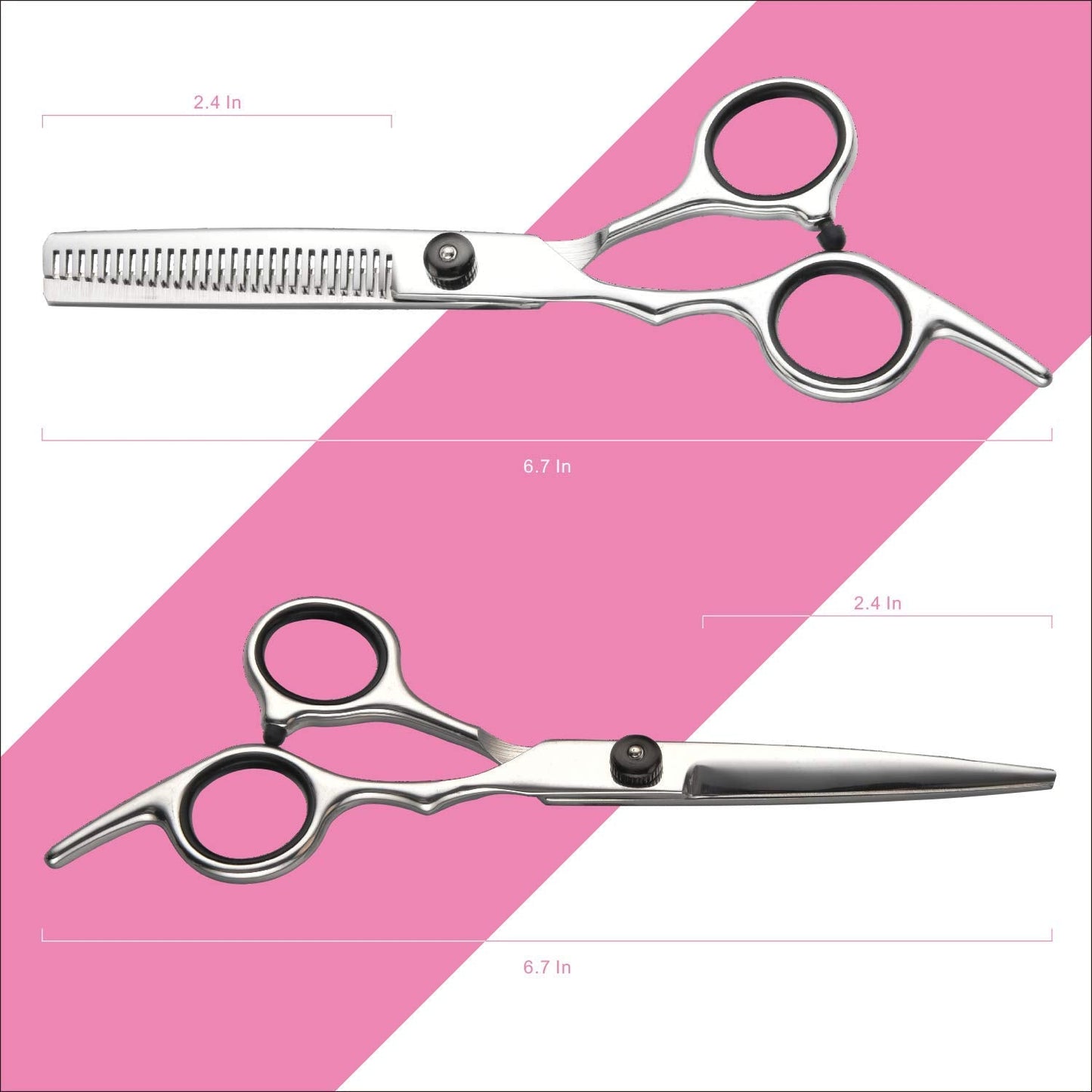 Hair Cutting Scissors Thinning Shears- Fcysy Professional Barber Sharp Hair Scissors Hairdressing Shears Kit with Haircut Accessories in Leather Case Beauty and Personal Care Fcysy