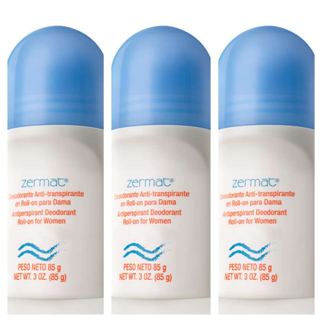 ZERMAT VIVAZE SHARON ANTIPERSPIRANT DEODORANT ROLL ON FOR WOMEN. SET OF 3 Beauty and Personal Care Zermat