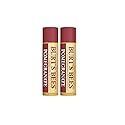 Burt's Bees Lip Balm, Pomegranate Oil, 0.15 oz, 2 pack, Burgundy,(ba-boo-byi-com2551) Beauty & Personal Care Burt's Bees