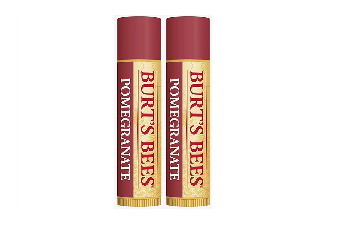 Burt's Bees Lip Balm, Pomegranate Oil, 0.15 oz, 2 pack, Burgundy,(ba-boo-byi-com2551) Beauty & Personal Care Burt's Bees