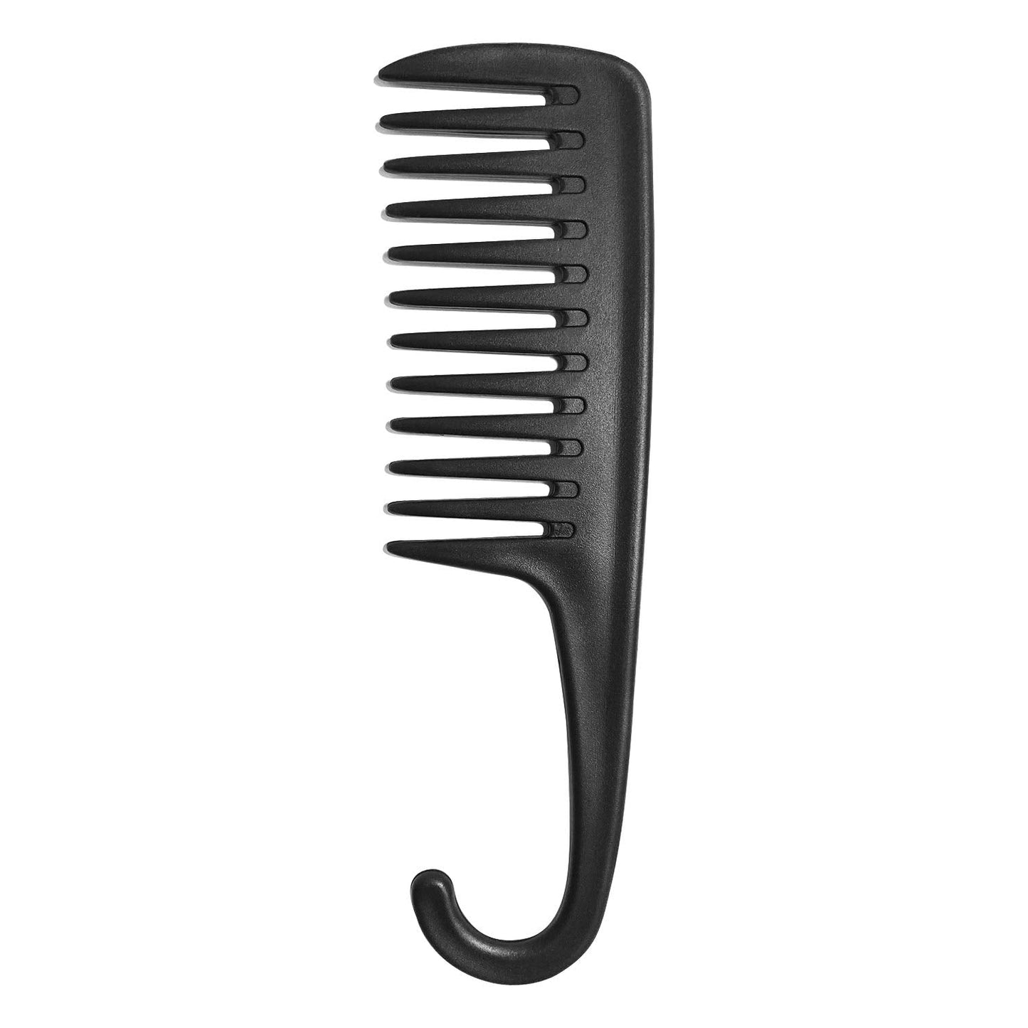 Wapodeai Wide Tooth Comb Shower Comb With Hook, Good for Curly Hair Wet Dry, Premium Tangle Free Combs Black. Beauty & Personal Care Wapodeai