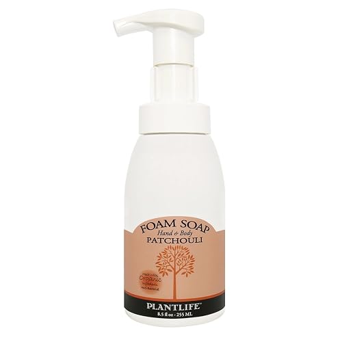 Plantlife Patchouli Foam Soap - Gentle, Moisturizing, Plant based Foam Soap - Ideal for use as a Hand & Body wash, Shaving Cream, and Foaming Fun Beauty & Personal Care Plantlife