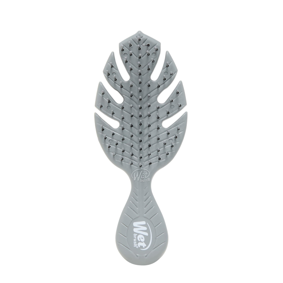 Wet Brush Go Green Mini Detangler, Grey - Detangling Travel Hair Brush - Ultra-Soft IntelliFlex Bristles Glide Through Tangles & Gently Loosens Knots