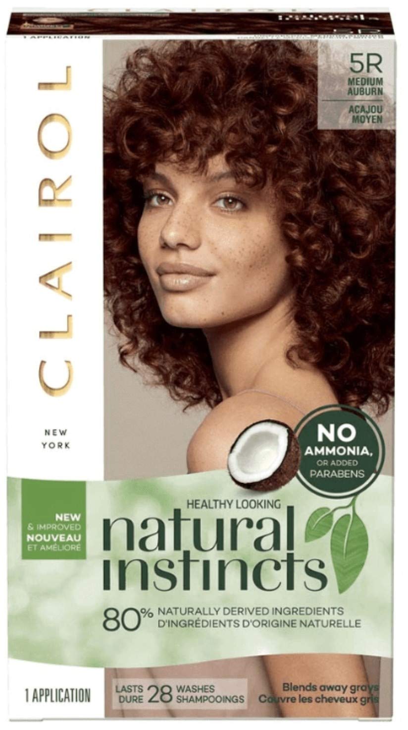 Clairol Natural Instincts Hair Color, [5R] Medium Auburn 1 Each (Pack of 5) Beauty & Personal Care Clairol