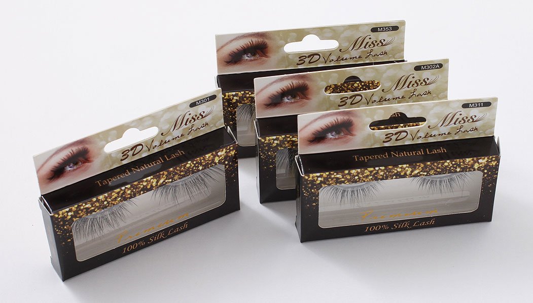 "4 Pairs" Miss Lash 100% Handmade Tapered 3D Volume lash M362 Beauty & Personal Care Miss Lash