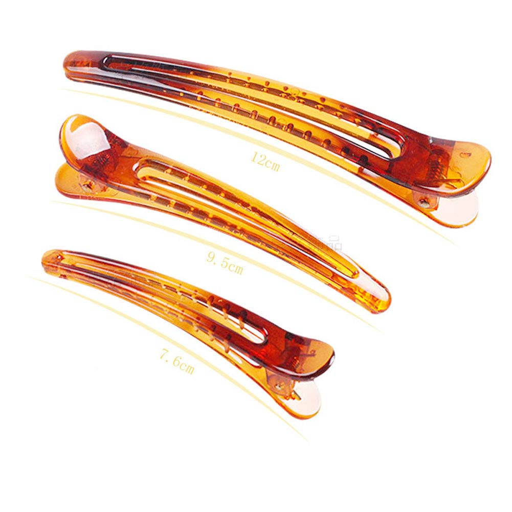 12PCS Plastic Duck Bill Teeth Hair Clips Non Slip band Clips Alligator Bows Hair Clips Professional Hairdressing Salon Hair Barrettes For Hair Styling Beauty & Personal Care Suoirblss