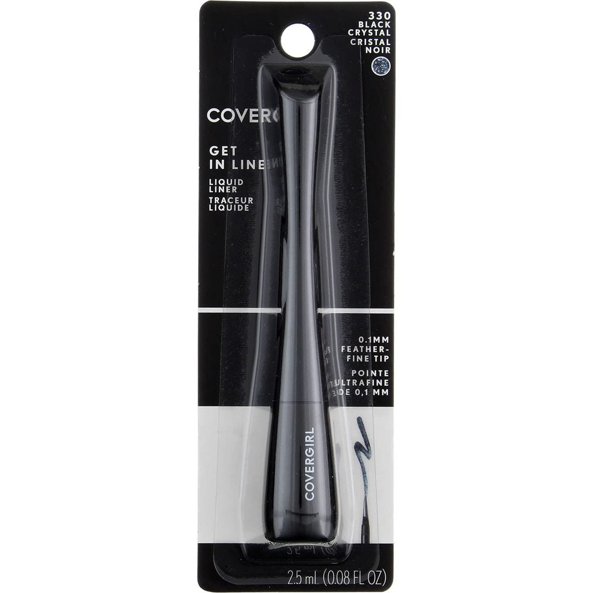 Cover Girl Get In Line Liquid Liner 330 Black Crystal .08 OZ Beauty & Personal Care COVERGIRL