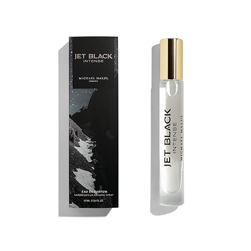 Michael Malul Jet Black Intense Eau de Parfum for Men - 10ml Travel Size Beauty & Personal Care Michael Malul