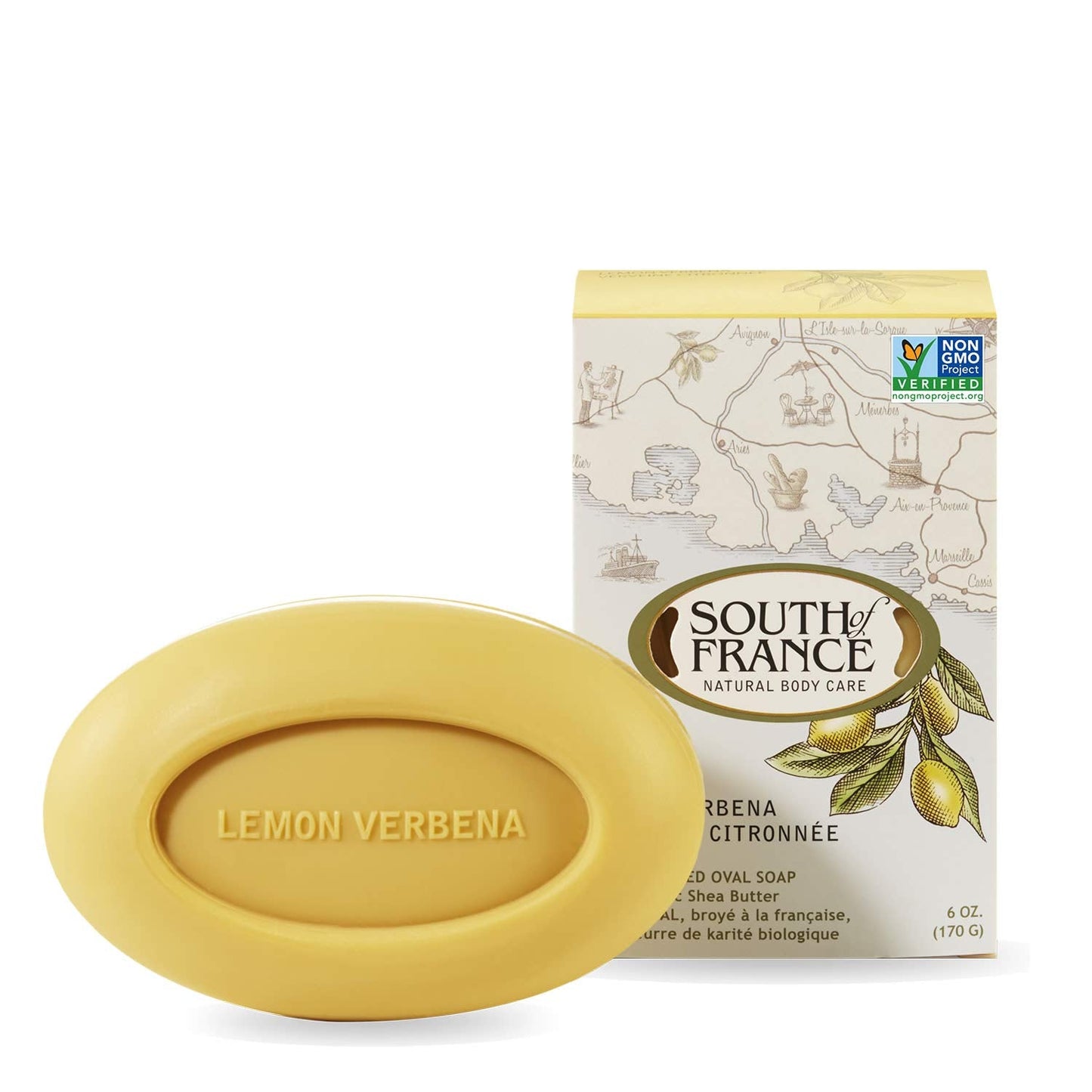 South Of France, Soap Bar Lemon Verbena, 6 Ounce Beauty & Personal Care South Of France