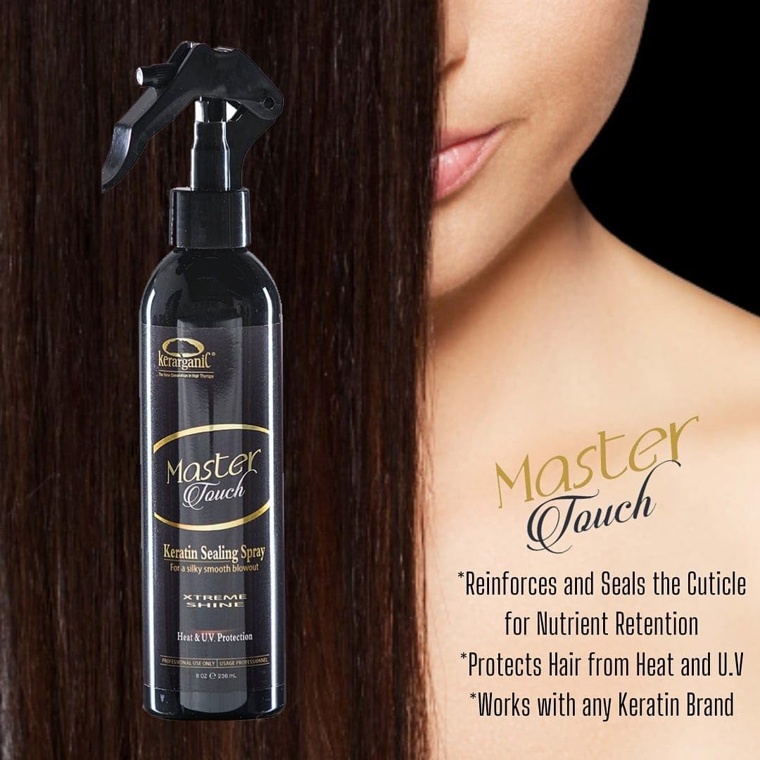 Kerarganic Master Touch Keratin Sealing Spray (8oz/236ml) - Designed to Reinforce Cuticle Sealing for Nutrient Retention after a Keratin Treatment Beauty & Personal Care KERARGANIC