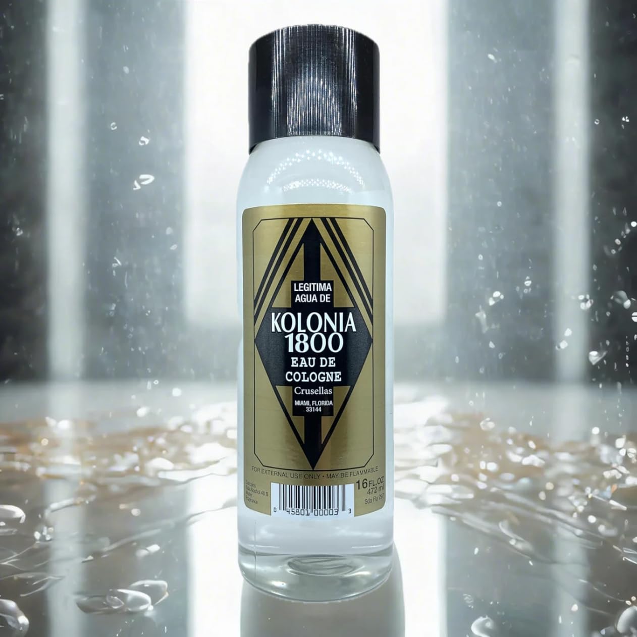 Crusellas Legitima Agua de Kolonia 1800 Natural Splash Cologne 16 Fl. Oz. Beauty & Personal Care Crusellas