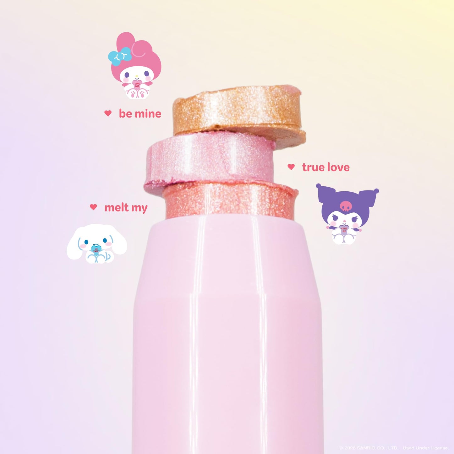 The Crème Shop x Hello Kitty & Friends x Sweethearts Stick Highlighter, Makeup for Glass Skin, Gift Idea for Teens (Be Mine) Beauty & Personal Care The Crème Shop