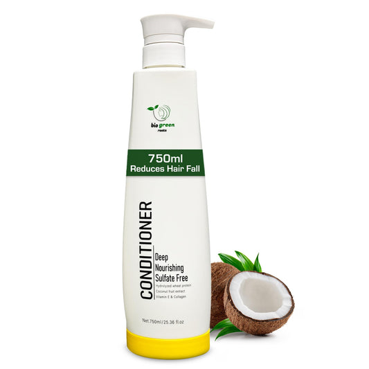 BIOGREEN ROOTS Hair Conditioner Treatment for Damaged, Dry Hair - Sulfate-Free Hair Care with Hydrolyzed Wheat Protein - Moisturizing, Softener Beauty & Personal Care BIOGREEN ROOTS