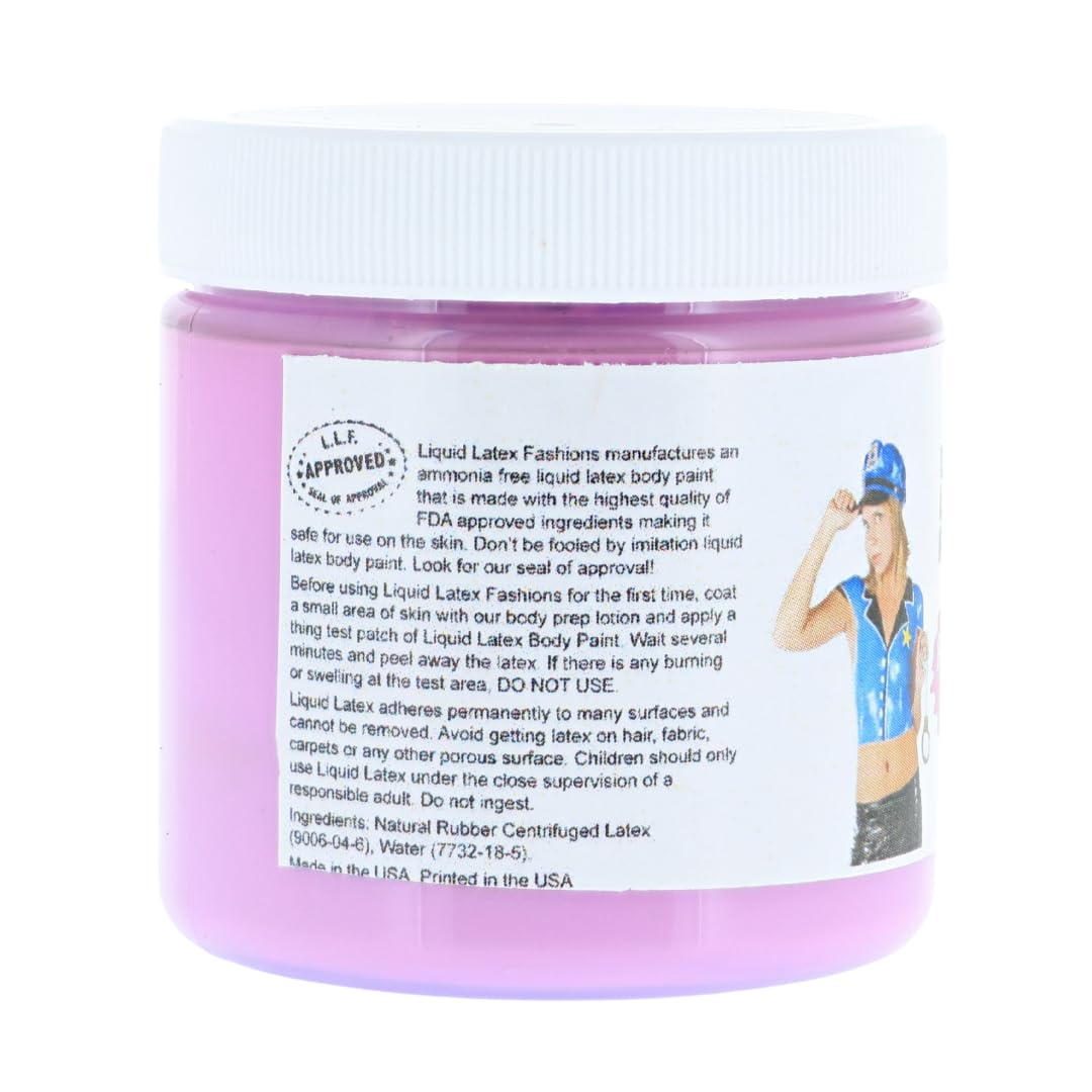 Fluorescent Violet 4 Oz - Face and Body Paint Black Light UV Reactive, Halloween Latex Full Body Paint for Adults and Kids, Ideal for Art, Parties Beauty & Personal Care Liquid Latex Fashions