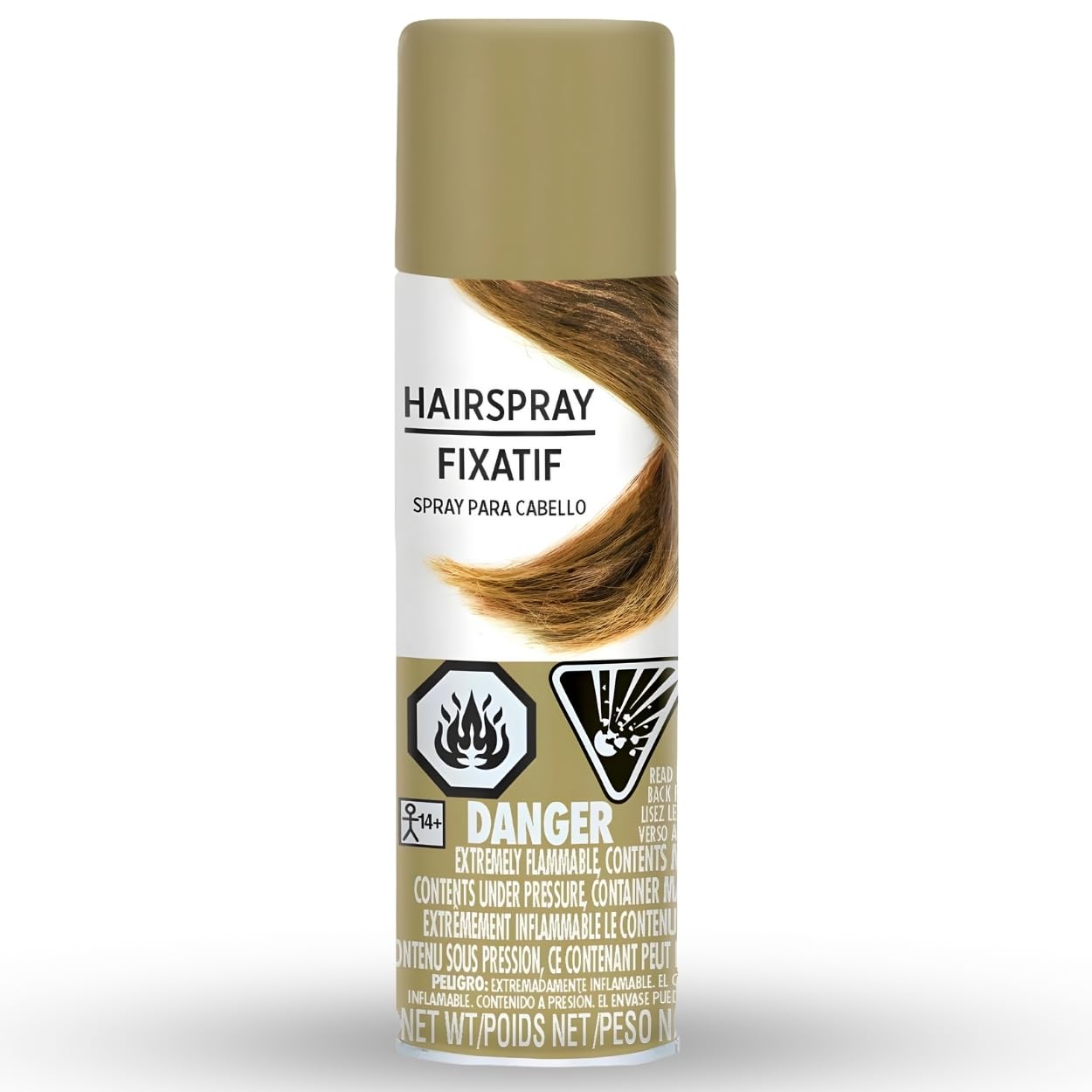 Shimmer Gold Hair Spray Color - 3 oz. (1 Count) - Instantly Transforms Your Look, Ideal for Parties & Cosplay Beauty & Personal Care Amscan