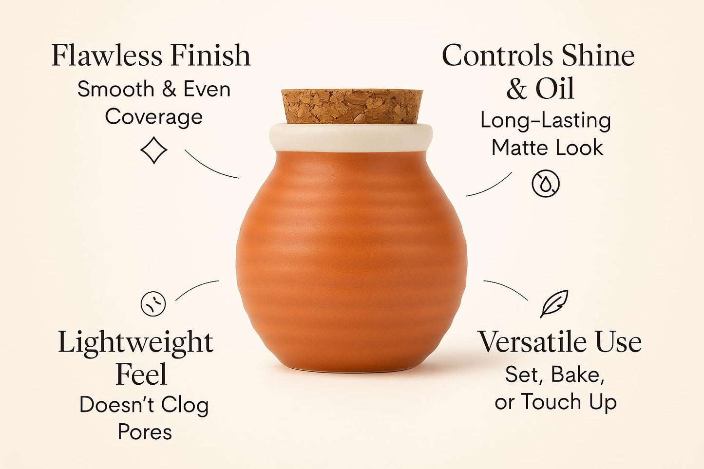 Indian Earth - Original Makeup Powder - 5 g Jar Beauty & Personal Care Indian Earth