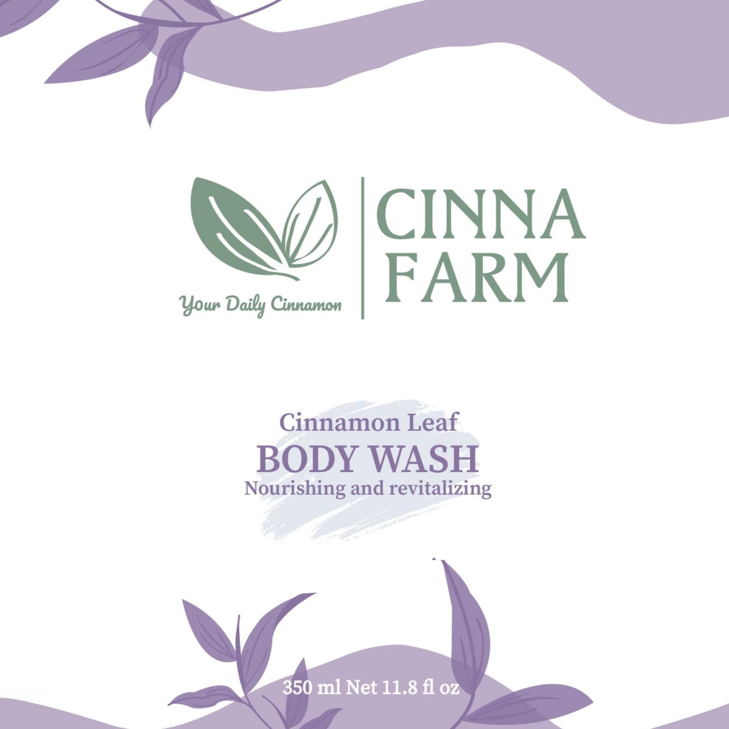 CinnaFarm Bodywash, from Cinnamon leaves extraction, nourishing and revitalizing, natural ingredients, vitamin B5, no artificial flavors, fulfates Beauty & Personal Care CinnaFarm
