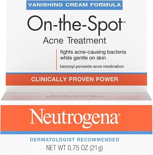 Neutrogena On-The-Spot Acne Treatment Vanishing Cream Formula 0.75 oz (Pack of 5) Beauty & Personal Care Neutrogena
