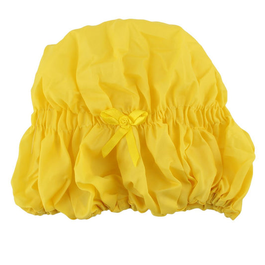Ruilogod Lady Bowknot Decor Elastic Band Waterproof Shower Bath Cap Hat Yellow (id: 9a4 f10 e0a fe3 cd0 Beauty and Personal Care Ruilogod