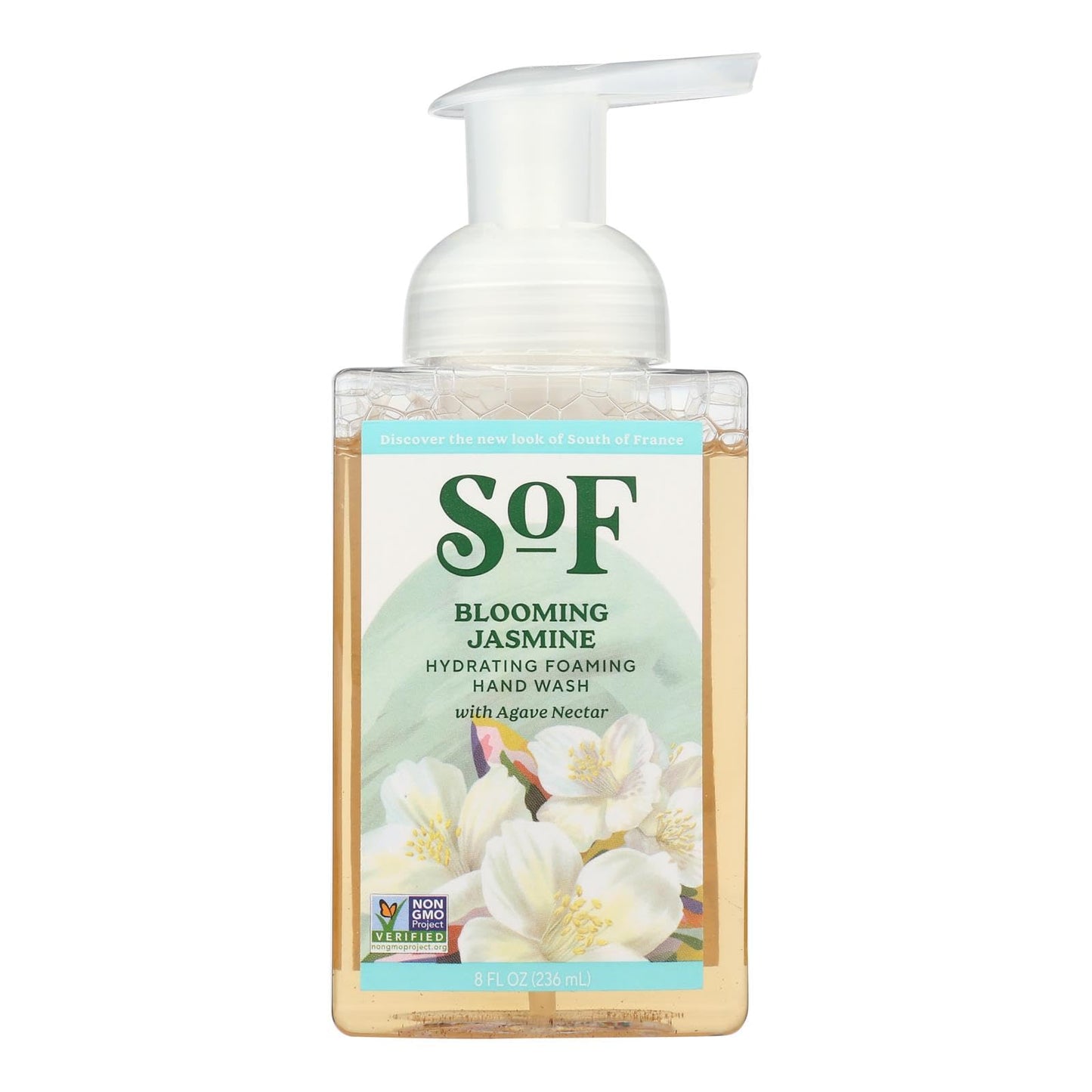 South Of France SoF Hydrating Foaming Hand Wash - With Organic Agave Nectar & Coconut Oil- Vegan & Non GMO- Free From Phthalates, Sulfates & Parabens Beauty & Personal Care South Of France