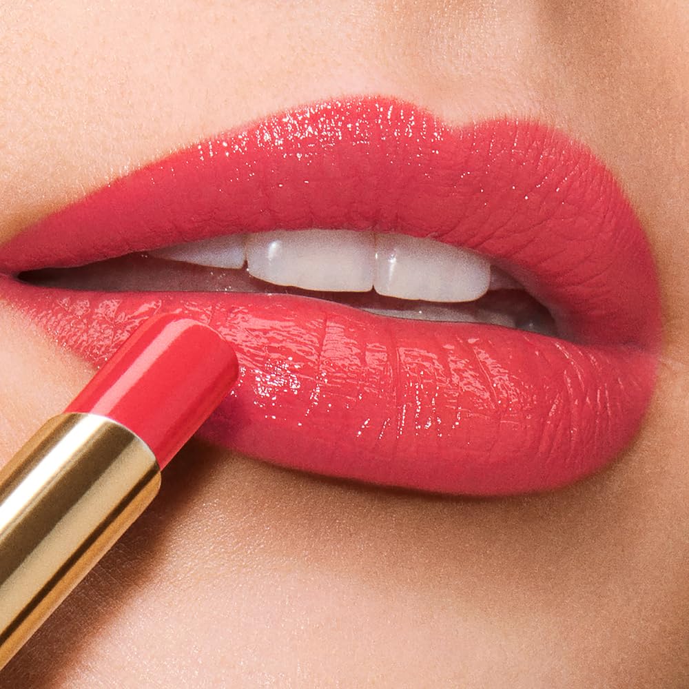 Estée Lauder Pure Color Explicit Long-Lasting Slick Shine Slim Lipstick for Women | Plumping & Hydrating, 940 Without Pause Beauty & Personal Care Estée Lauder