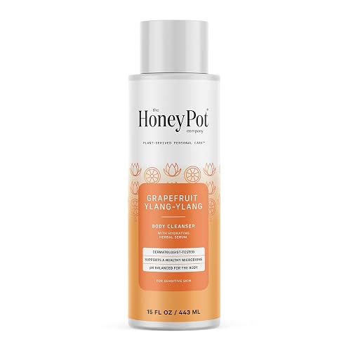 The Honey Pot Company - Body Wash for Women - Grapefruit Ylang Ylang Hydrating Body Cleanser - Moisturize & Cleanse Skin - Free of Parabens & Sulfates Beauty & Personal Care The Honey Pot Company