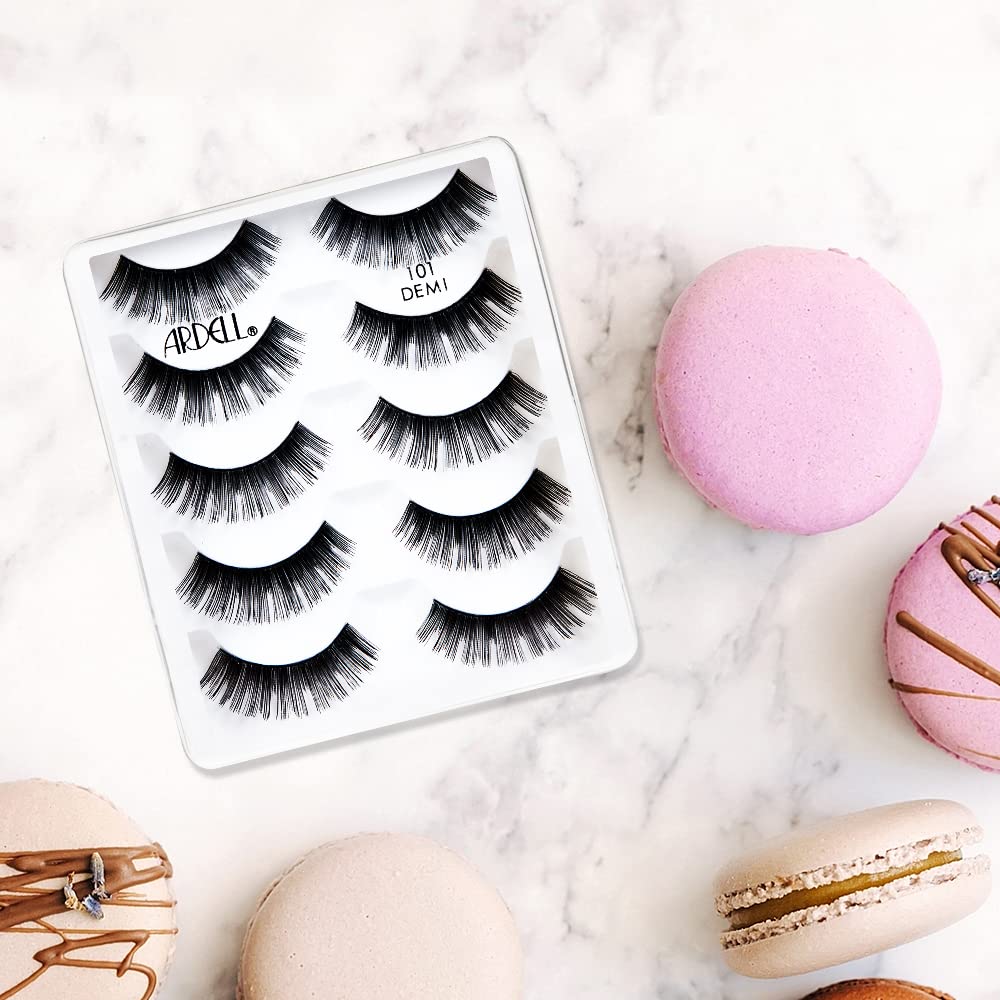 Ardell Natural False Eyelashes 101 Demi Black - Soft & Lightweight, Eye-Lifting Effect, Reusable Strip Lashes for Everyday Wear, 6 Pairs Beauty & Personal Care Ardell