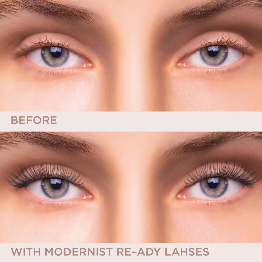HALEYS Re-ady Weightless Vegan Lashes (Modernist), Lightweight & Comfortable All-Day Wear, Made with Synthetic Fiber, Reusable Strips, Easy to Apply Beauty & Personal Care HALEYS