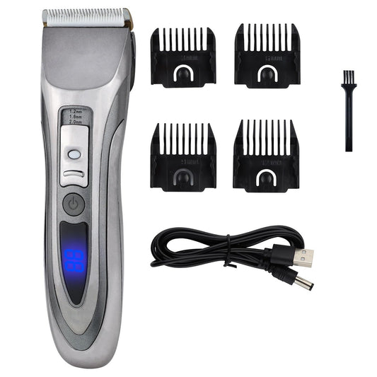 GLESVOWIO Hair Clipper Pro Men's Electric Rechargeable Professional Beard Trimmer Adjustable Cutting Machine Beauty and Personal Care GLESVOWIO