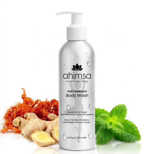 Ahimsa Gentle All Natural Body Wash for Women, Moisturizing Body Wash Sensitive Skin, Dry Skin & All Complexions, Invigorating Spearmint & Ginger Beauty & Personal Care Ahimsa