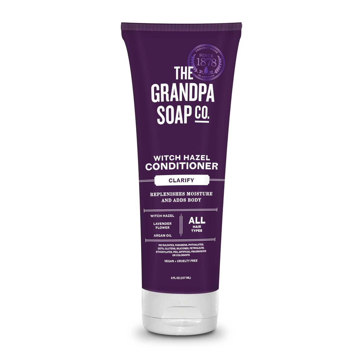 The Grandpa Soap Company Clarifying Witch Hazel Conditioner - Relieves Scalp Conditions and Protects Against Buildup, With Lavender Flower, Sulfates Beauty & Personal Care The Grandpa Soap Company