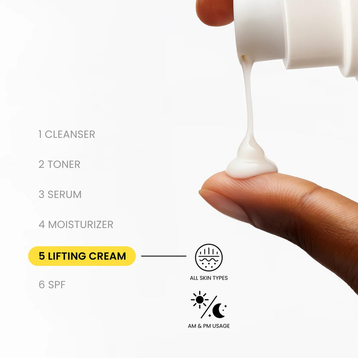 OKOA Dual Action Lifting Cream, Post-Moisturizer Firming Formula