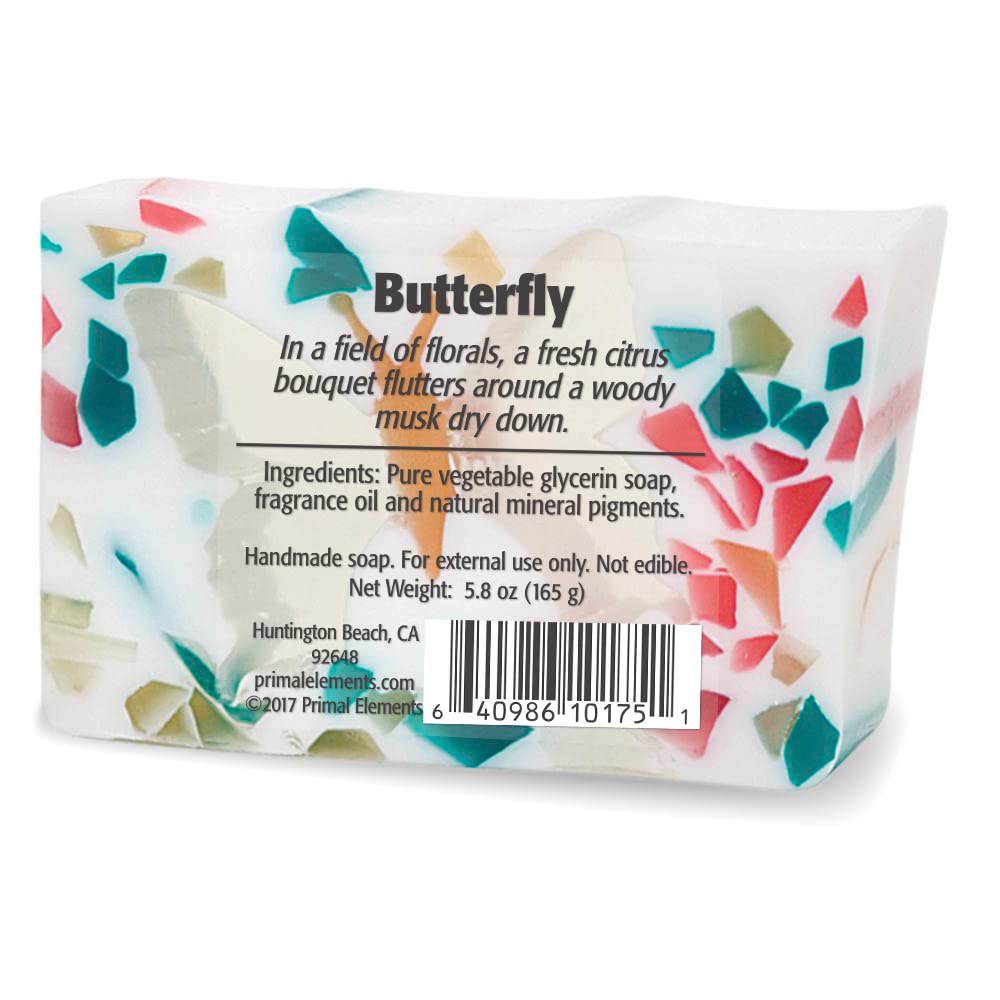 Primal Elements Bar Soap in Shrinkwrap, Butterfly, 5.8 Ounce Beauty & Personal Care Primal Elements