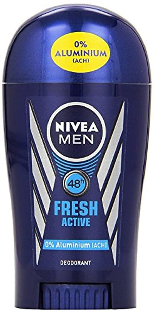 3x Nivea Fresh Active Deodorant Stick 0% Aluminium for Men (Pack of 3) Beauty & Personal Care NIVEA MEN
