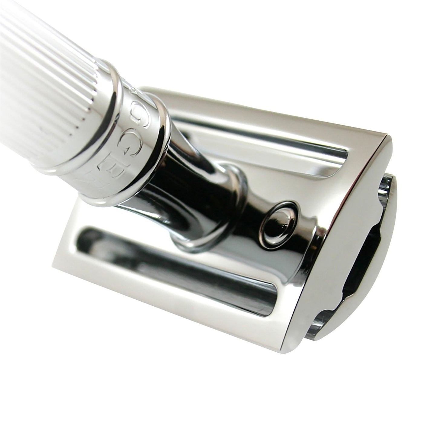 Edwin Jagger Chrome-Plated Lined Handle Double-Edge Safety Razor Beauty and Personal Care Edwin Jagger