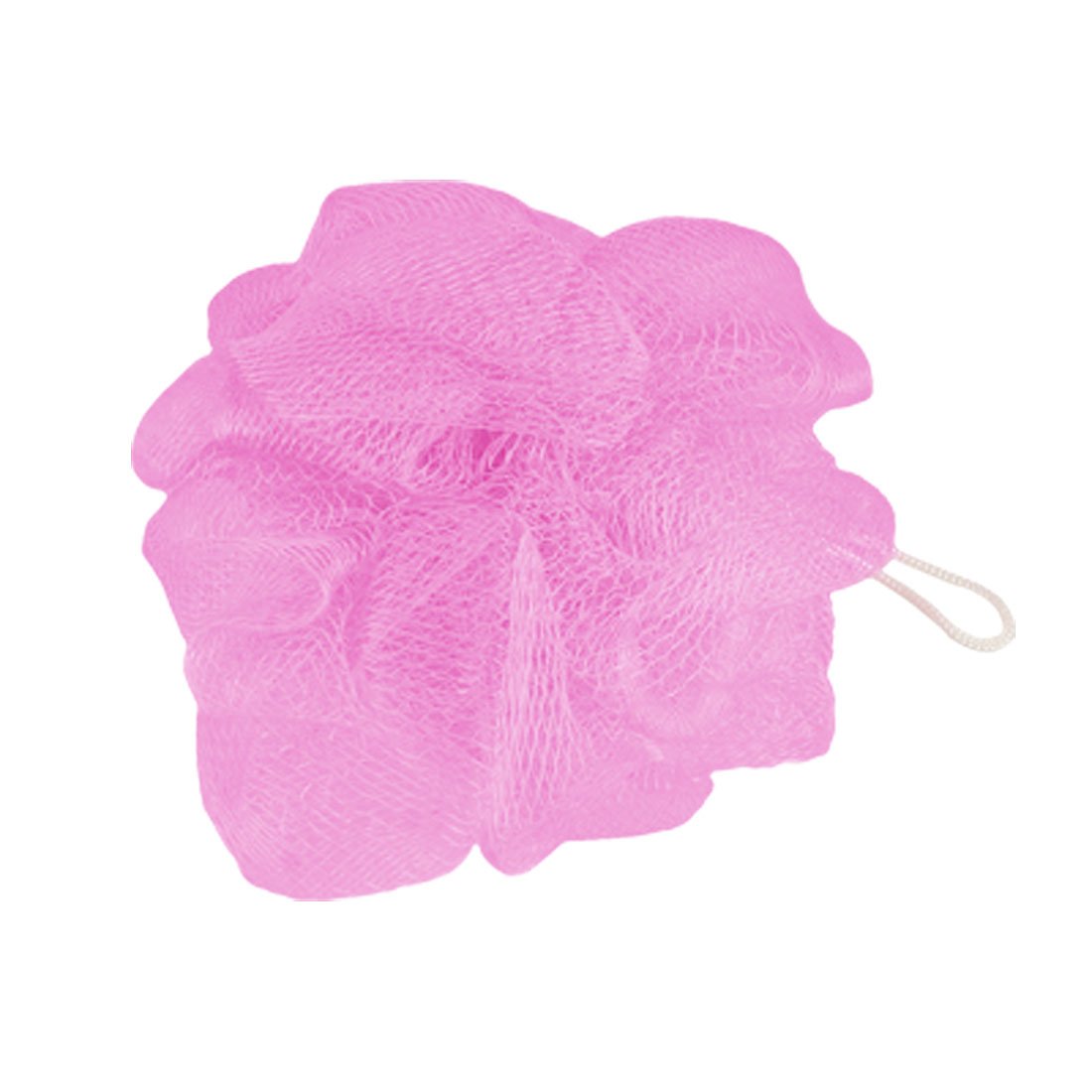 Ruilogod Nylon Bath Shower Body Exfoliate Puff Loop Mesh Net Ball Fuchsia (id: aac 3fc 8e9 60f fee Beauty and Personal Care Ruilogod