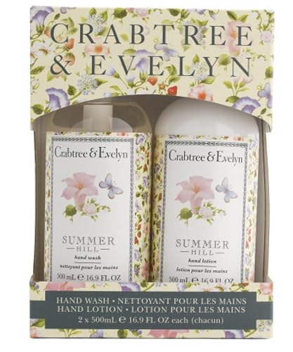 Crabtree & Evelyn Summer Hill Hand Wash and Hand Lotion 2-Pack Set Beauty & Personal Care Crabtree & Evelyn