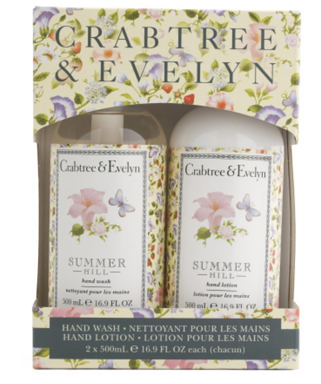 Crabtree & Evelyn Summer Hill Hand Wash and Hand Lotion 2-Pack Set Beauty & Personal Care Crabtree & Evelyn