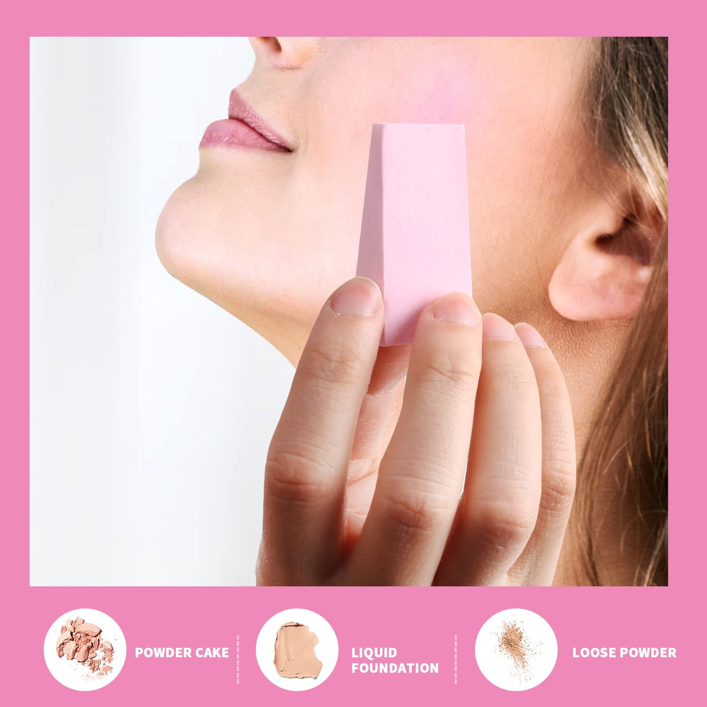 WSYUB Makeup Wedges, 96Pcs Makeup Blenders Sponges, Soft Sponge Cosmetic Puff Small Wedge Shape, Latex Free Foam Sponges Powder Puff Beauty & Personal Care WSYUB