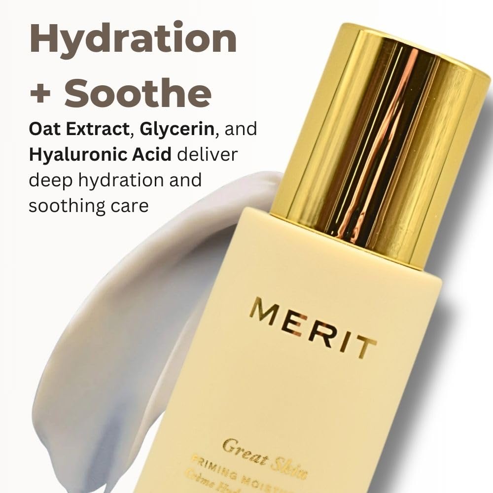 Merit Great Skin Priming And Firming Moisturizer With Peptides And Hyaluronic Acid Beauty & Personal Care Merit