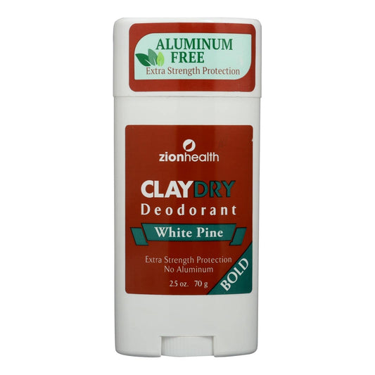 Zion Health Claydry Silk Deodorant White Pine Beauty and Personal Care Adama Minerals