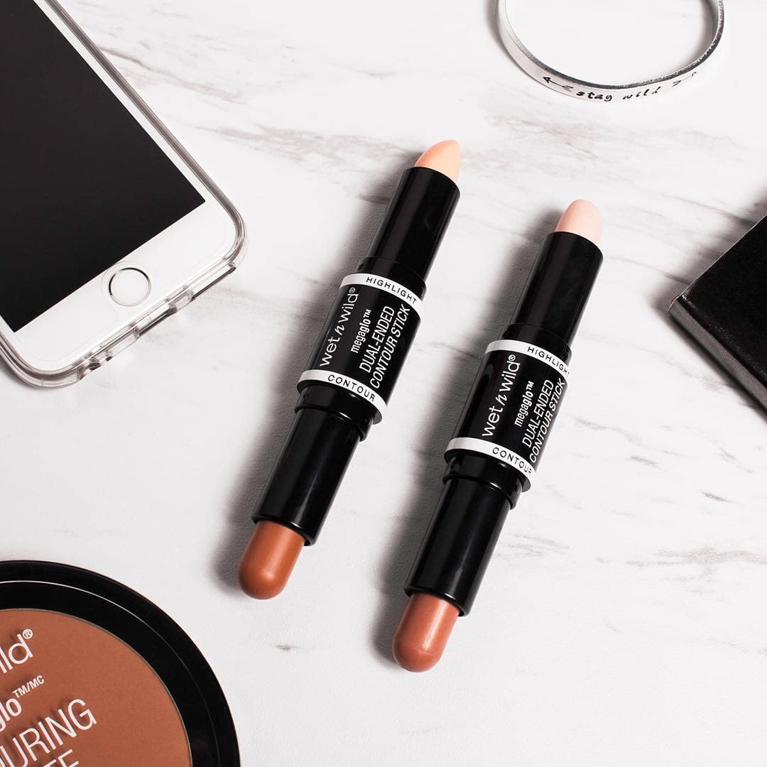 wet n wild MegaGlo Dual-Ended Contour Stick, Light Medium, Cruelty-Free Beauty & Personal Care wet n wild